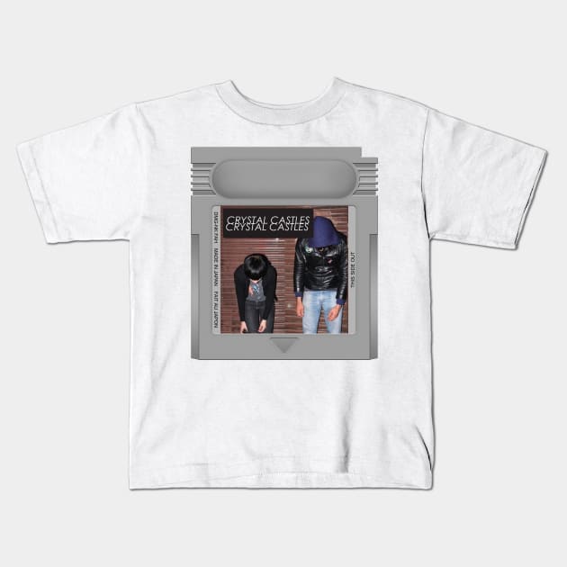 Crystal Castles Game Cartridge Kids T-Shirt by PopCarts